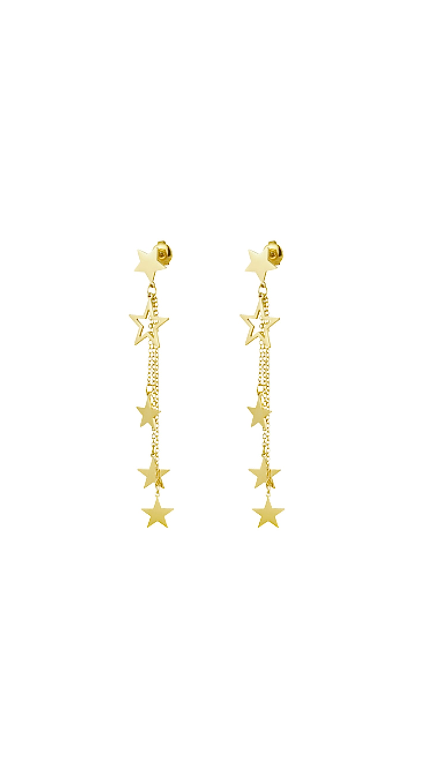 PENDIENTES GOLD STAR